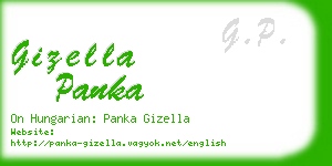 gizella panka business card